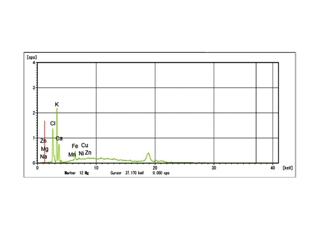 XRF spectra.