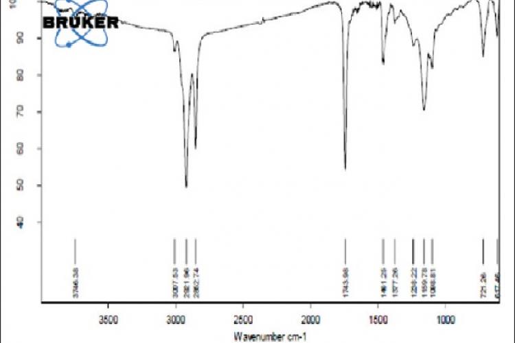 Fourier transform‑infrared spectroscopy spectrum of Mustard oil. Fourier transform‑infrared spectroscopy analysis