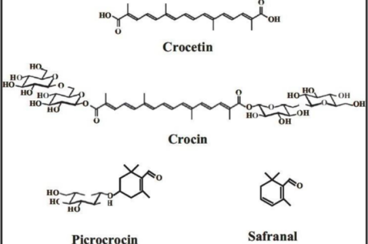Structures of the chemical constituents